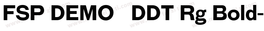 FSP DEMO   DDT Rg Bold字体转换